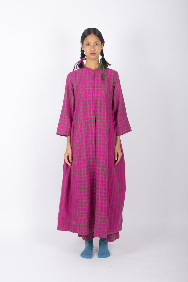 Rubrum: Handspun Muslin Kurta Cord Set: